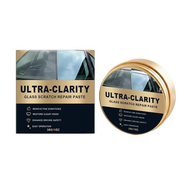 ULTRA-CLARITY Полироль для стекла автомобиля, удаление потертостей и восстановление прозрачности, 30 г