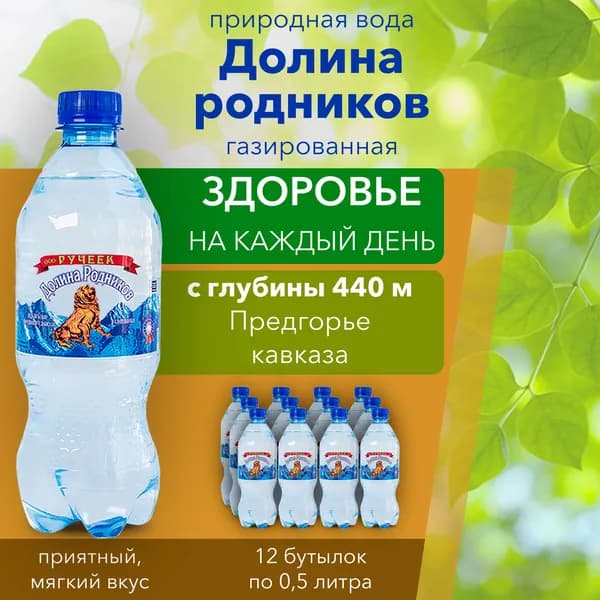 Минеральная вода газированная лечебно-столовая Горячий ключ
