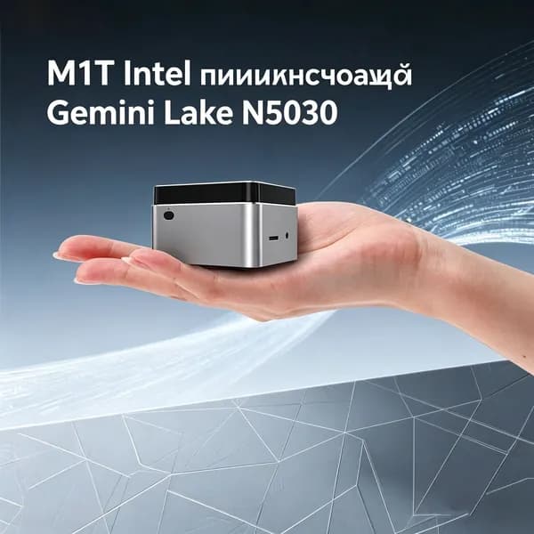 Мини-ПК (Intel Pentium N5030, RAM 8 ГБ, SSD 256 ГБ, Intel Graphics, Windows), черный