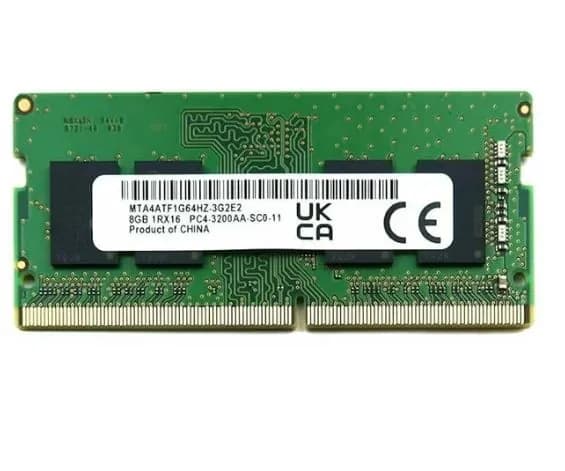Micron Оперативная память Модуль оперативной памяти SODIMM DDR4 Micron MTA4ATF1G64HZ-3G2E2 8Гб 3200MHz DDR4, 3200 МГц, 1 x 8 ГБ (MTA4ATF1G64HZ-3G2E2)