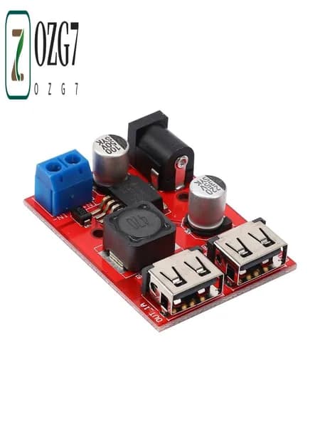 (A H K R) LM2596S Двойной USB DC-DC 9V 12V 24V 36V до 5V 3A Плата понижающего преобразователя Автомобильное зарядное устройство Солнечный блок питания