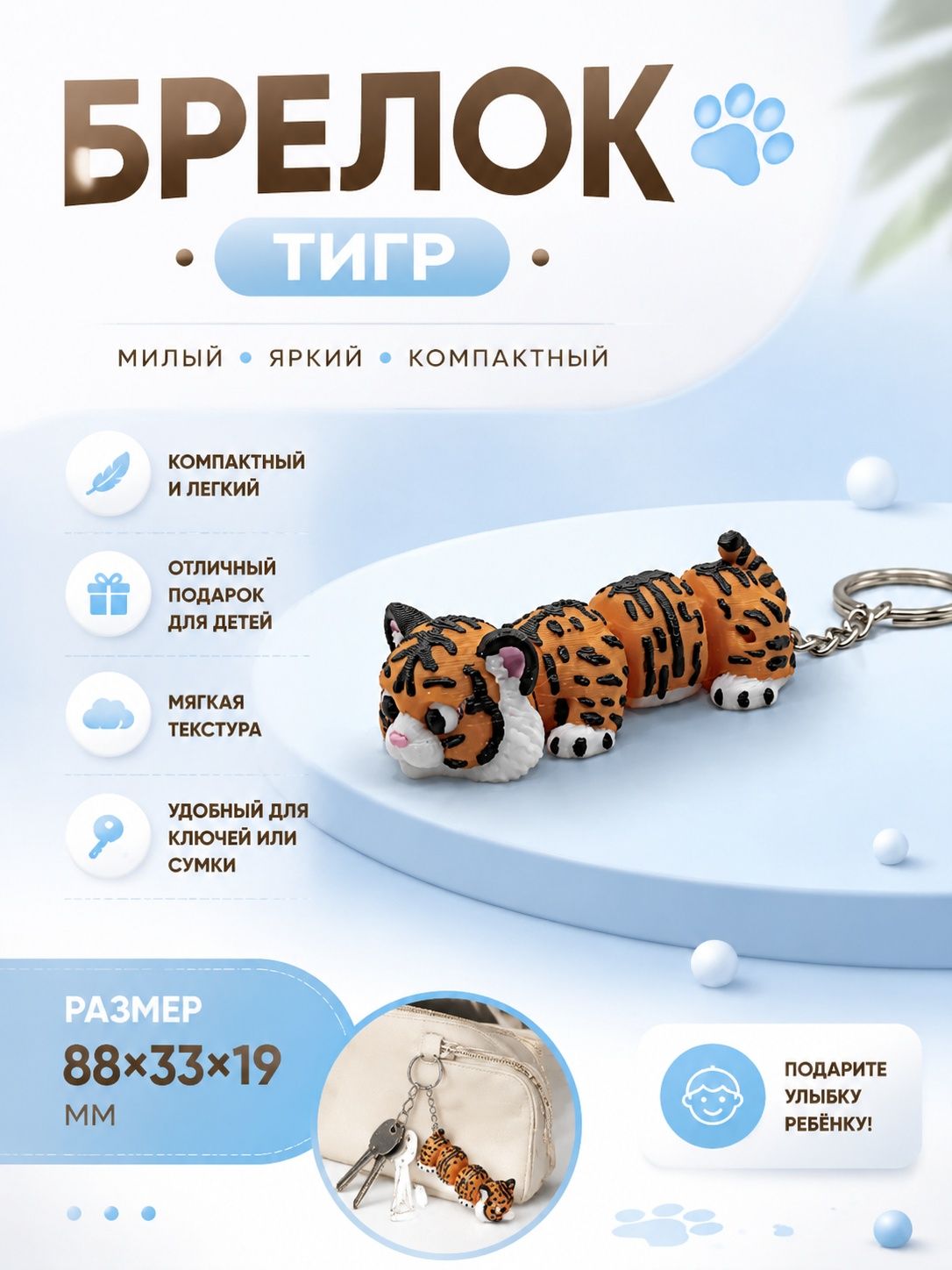 Брелок Тигр