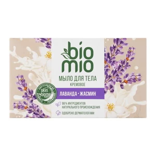 Кремовое мыло для тела жасмин и лаванда Biomio 140г
