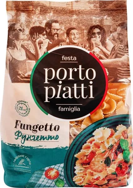 Макароны PORTO PIATTI Фунгетто, 400г