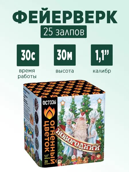 Салют "Новогодний" 25 залпов