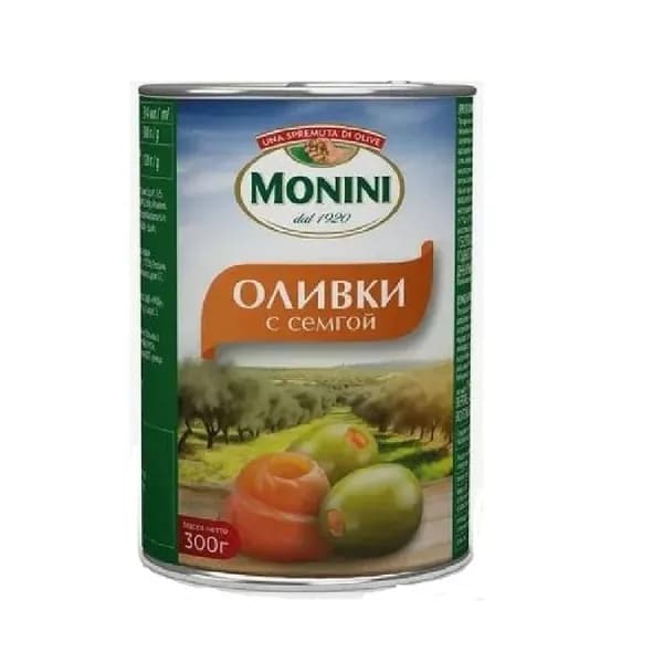 Оливки с семгой Монини