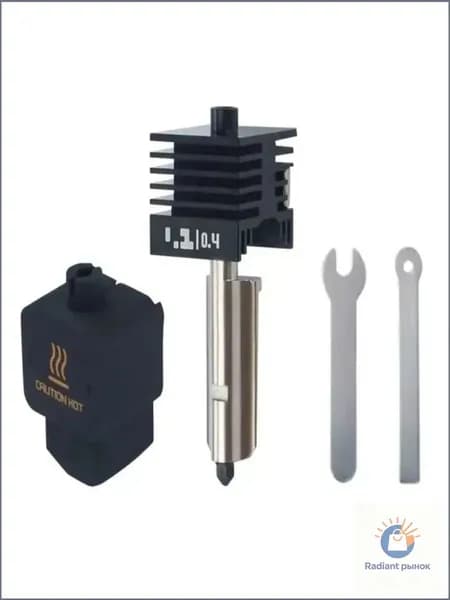Комплектующие для 3Dпечати Bambulab, премиумнабор горячего торца Хотенд hotend kit с соплом из закаленной стали 0.8 мм для моделей H2D и H2S, применяется как качественная замена.