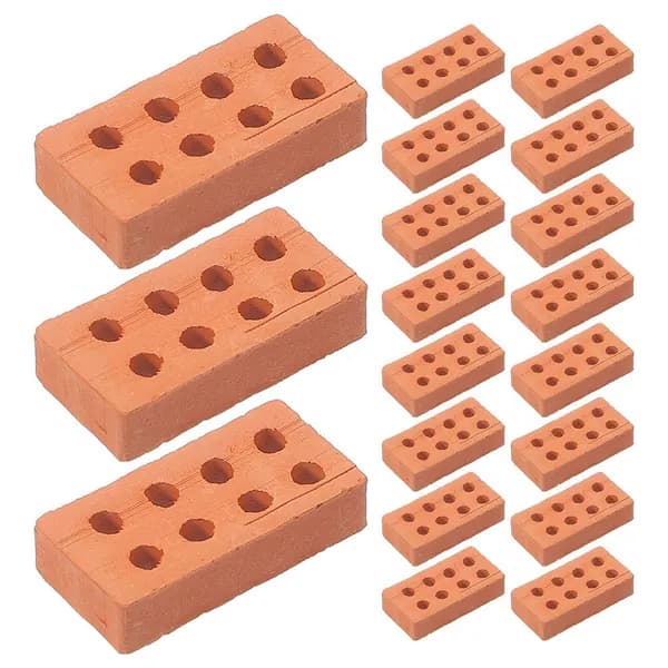 100 Штук Миниатюрных Кирпичей, Из Керамики, Для DIY Строительства
