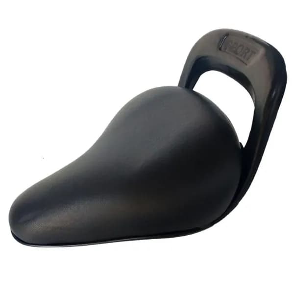 Мягкое водонепроницаемое детское велосипедное седло из PU кожи, Черный
