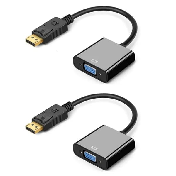 Надежный адаптер DisplayPort to VGA с улучшенной совместимостью, 2pc