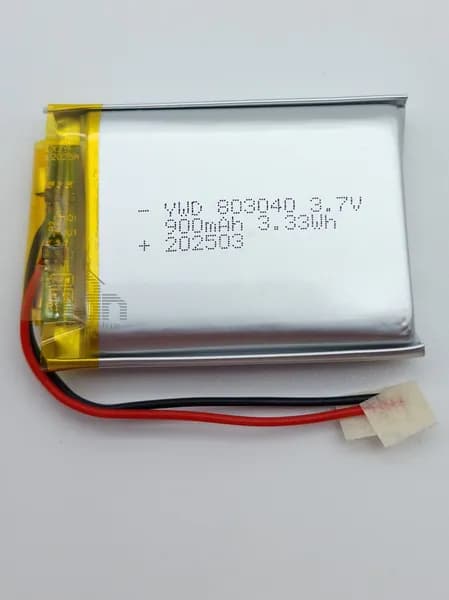 Аккумулятор Li-pol, 803040, 3.7V, 900mAh