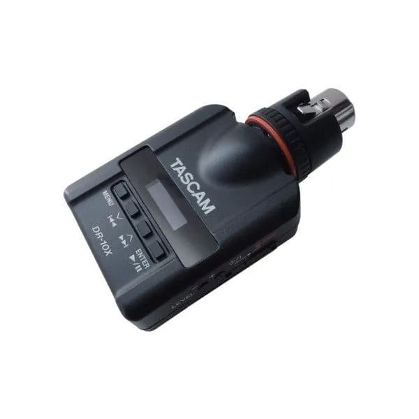 TASCAM DR-10X портативный рекордер для ручных динамических микрофонов, адаптивный разъем XLR, запись 24 бит 48 кГц WAV BWF