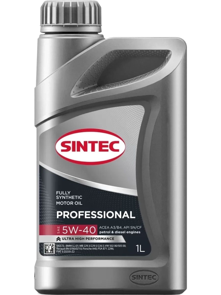 SINTEC 5W-40 Масло моторное, Синтетическое, 1 л