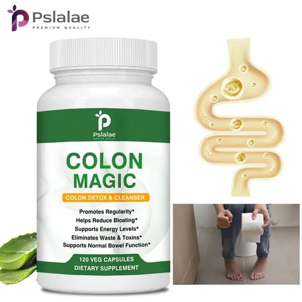 Pslalae Colon Magic - Содержит шелуху подорожника и листья сенны - Способствует регулярному опорожнению кишечника, уменьшает вздутие живота, поддерживает уровень энергии и нормальную работу кишечника