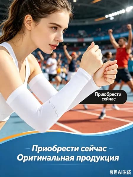 Спортивный компрессионный нарукавник, размер: 46-48