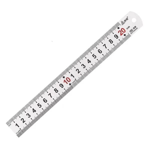 Металлическая линейка из нержавеющей стали