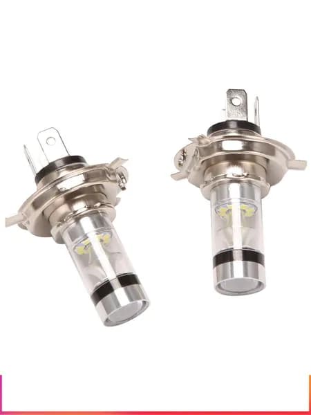 H4 9003 HB2. LED -лампы для мотоциклетной фары, HID ближний/дальний свет, 6500K белый, высокая мощность
