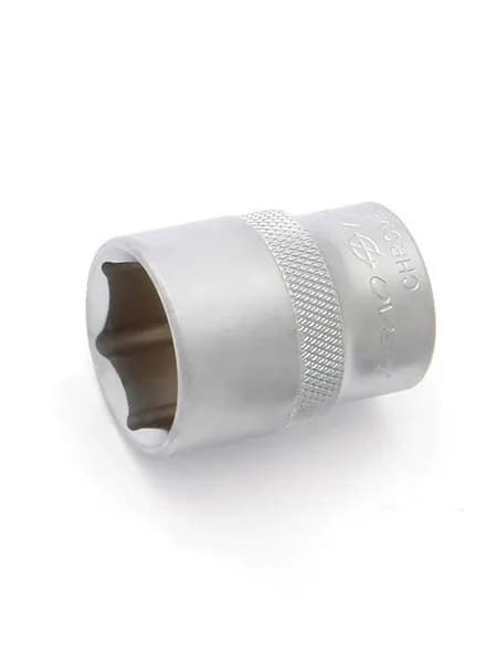 Торцевая головка-насадка Дело техники, шестигранная 1/2", 620018, серебристый, 18 мм