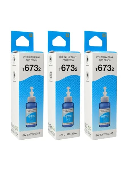 Комплект 3 шт. Чернила NV Print T6732 для аппаратов Epson (70 ml) Cyan