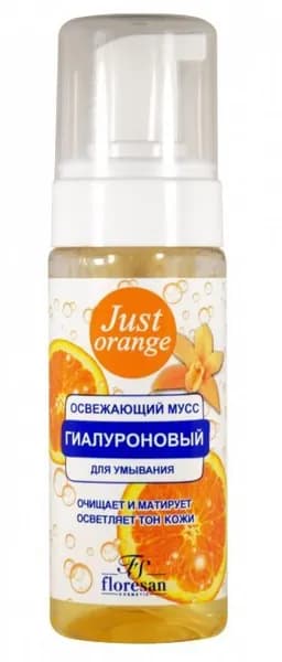 Floresan Освежающий мусс для умывания Just orange, 150мл