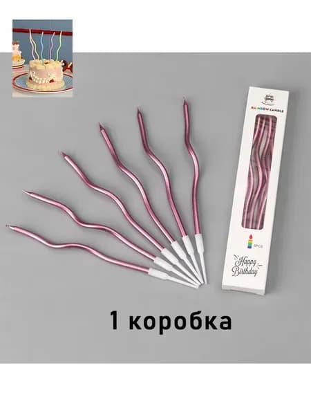 Свечи для торта "Без отдушки", 15.5 см, 1 шт