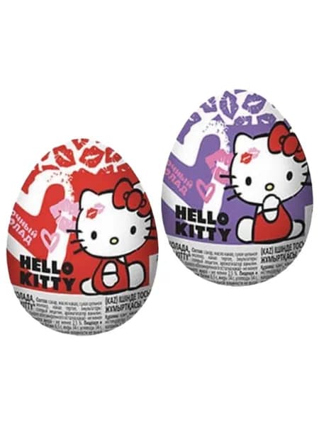 Яйцо из молочного шоколада с подарком, TM "Hello Kitty", 20г х 3шт.