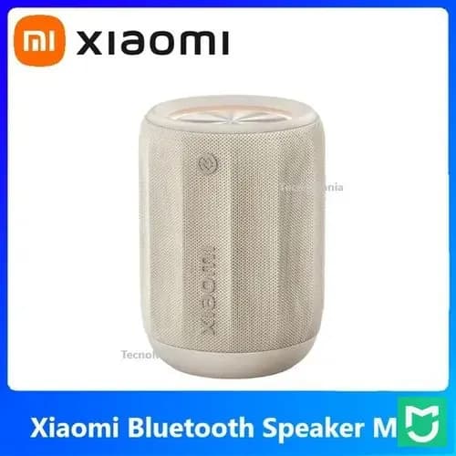 Беспроводная портативная колонка Bluetooth speaker mini ASM01A HyperOS Bluetooth 5.3 NFC IP67 RGB светло-бежевый
