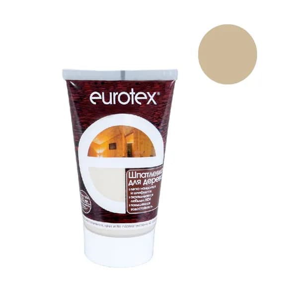 Шпатлевка акриловая EUROTEX по дереву, цвет дуб, вес 0.225 кг