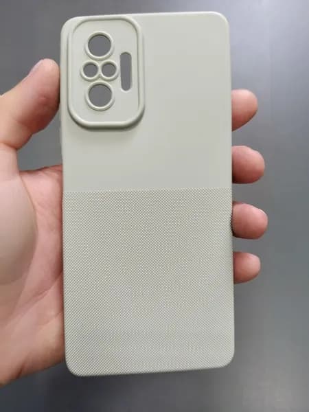 Чехол пупырчатый на Redmi Note 10 Pro матовый серый