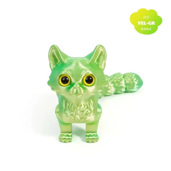 Яркий 3D-печатный кот, набор 3D-печатных игрушек с подвижными суставами для спокойного расслабления, антистрессовый 3D- декор в виде животного взрослых и детей.