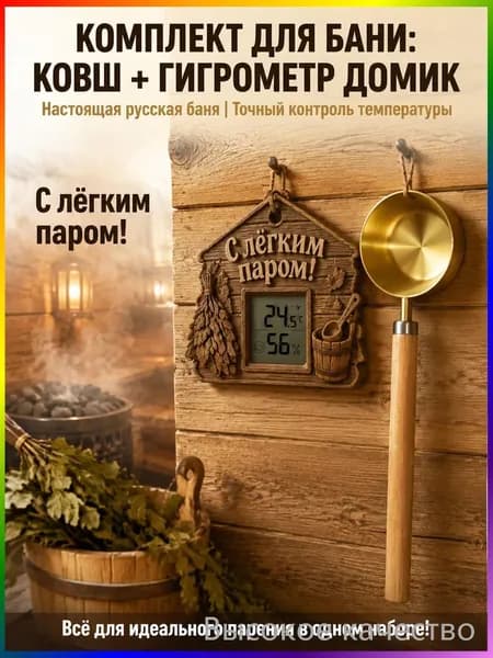 Бондарное изделие для бани Кружка для бани, 0.25 л