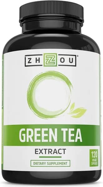 Zhou экстракт зеленого чая капсулы с EGCG, природная энергия, умственный фокус