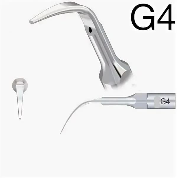 G4 - насадка для скалера ультразвукового стоматологического , для снятия зубных отложений ( подходит к Woodpecker, EMS , VRN ). 1 шт.