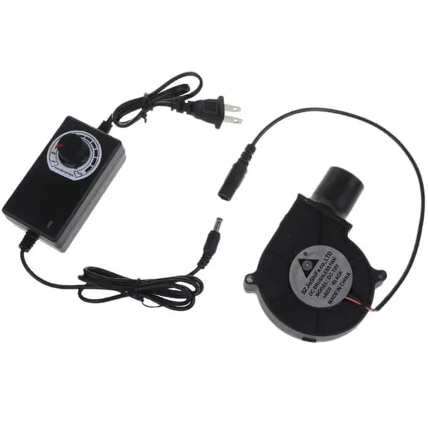 1 комплект воздуходувки 12V 7530 с выходом воздуха + блок питания, регулирующий скорость по стандарту США