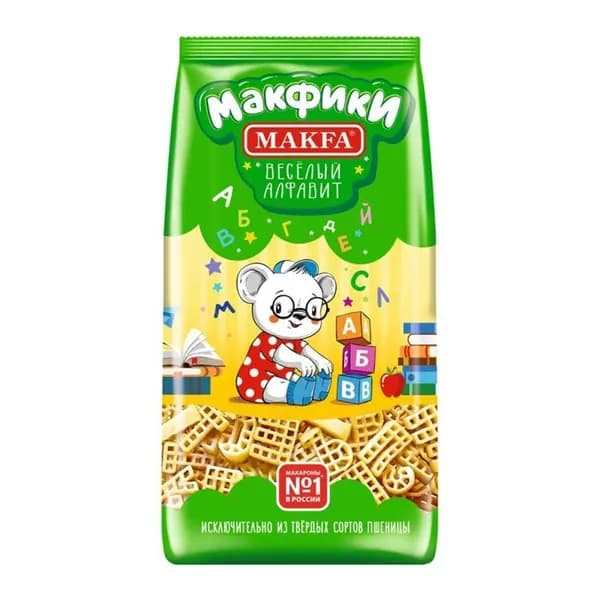 Makfa Макароны Алфавит 300 гр, 1 уп