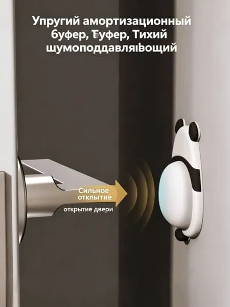 Детская безопасная антиударная накладка из мягкого силикона, мультяшная панда пингвин, защита стены и мебели от ударов дверью, амортизатор для холодильника