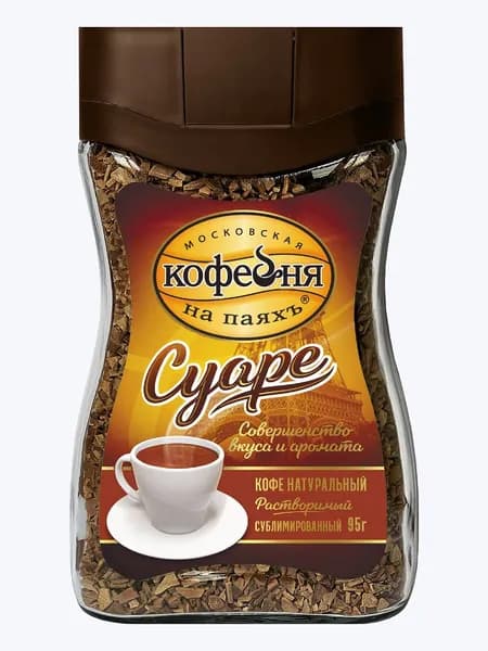 Kофе рaствоpимый Московская кофейня на паяхъ СУАРЕ, 95 г