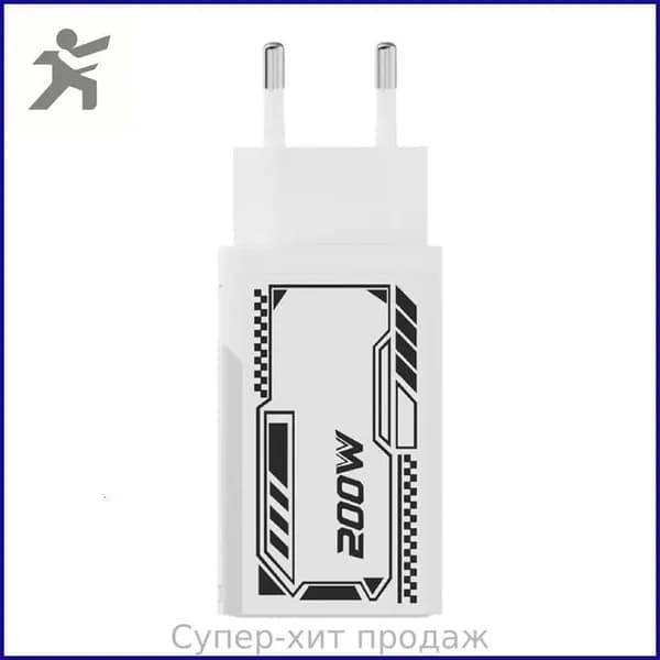 Высокая мощность 200W настенное устройство 2 USB, Белый - вилка европейского стандарта