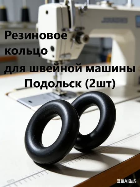 GEALFIS Резинка фрикциона моталки швейной машины, набор 2 кольца, параметры: 15 мм внутри, 27.5 мм снаружи, круглое сечение 6 мм