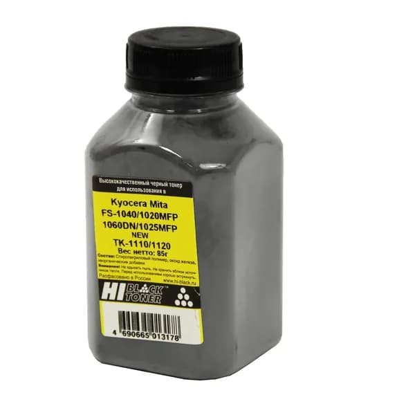 Тонер Hi-Black для Kyocera FS-1040/1020MFP/1060DN/1025MFP TK-1110/1120 , Bk, 85 г, банка, Черный (black)