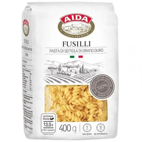 Aida Макаронные изделия Fusilli Спираль, 400 г