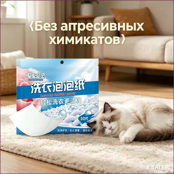 Таблетки для стирки, 30 шт, удаление пятен