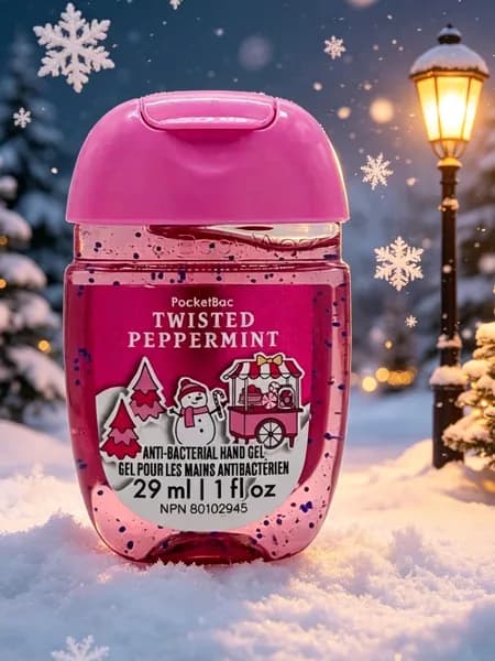 Bath & Body Works Санитайзер для рук антисептик,Twisted peppermint 29МЛ
