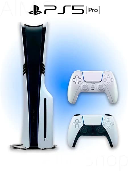 Игровая приставка Sony PlayStation 5 PRO + дисковод + 2 геймпад (жемчужный, Chroma Pearl)