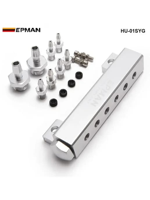 Вакуумный коллектор EPMAN HU-01SYG, 6 портов, серебристый
