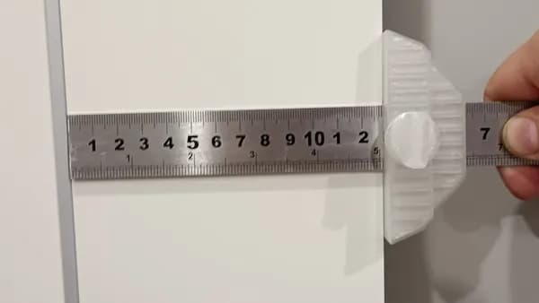 Линейка, угольник строительный 85мм х 35мм, Пластик
