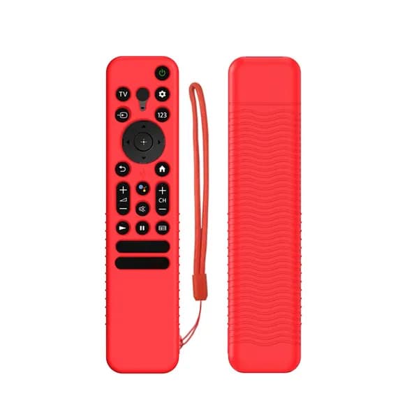 Силиконовый чехол для пульта Sony RMF-TX800U/TX900U с ремешком и противоскользящим рельефом