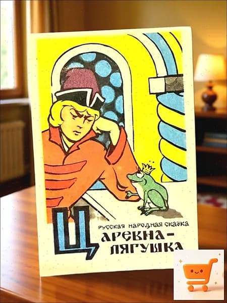 Календарик карманный коллекционный СССР. Царевна-лягушка(есть перегиб)