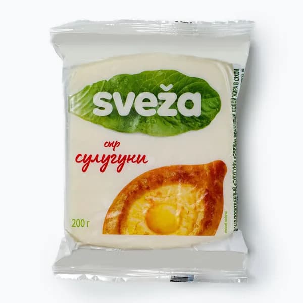 Сыр Сулугуни 40%, 200 г, кусок, SVEZA