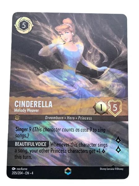 Карта Disney Lorcana Card Английская/немецкая/ французская версия флэш-карты с 1-го по 8-й патроны